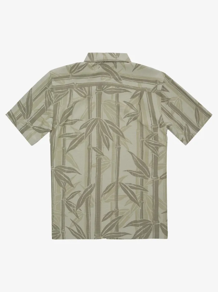 Men Quiksilver Shirts and Polos Waterman Bamboo Stilts Short Sleeve Shirt Tea Bamboo Stilts Men Quiksilver Shirts and Polos Waterman Bamboo Stilts Short Sleeve Shirt Tea Bamboo Stilts