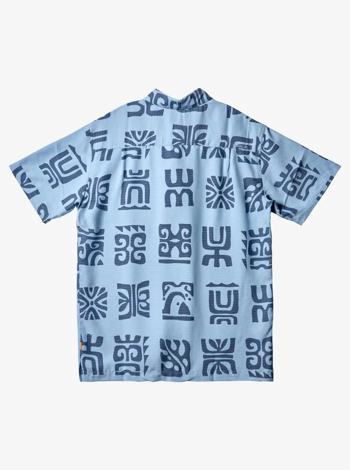 Men Quiksilver Shirts and Polos Waterman Channel Paddle Short Sleeve Shirt Dusk Blue Channel Paddle Men Quiksilver Shirts and Polos Waterman Channel Paddle Short Sleeve Shirt Dusk Blue Channel Paddle