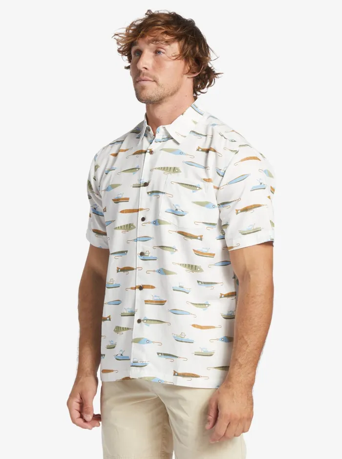 Men Quiksilver Shirts and Polos Waterman Drag Week Technical Short Sleeve Shirt Tea Drag Week W Men Quiksilver Shirts and Polos Waterman Drag Week Technical Short Sleeve Shirt Tea Drag Week W
