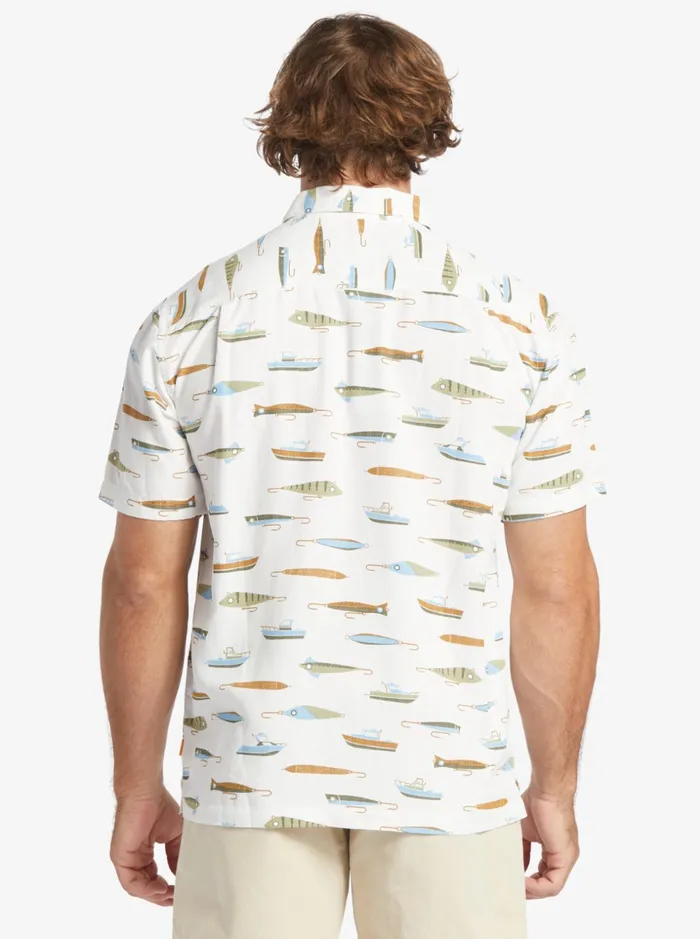 Men Quiksilver Shirts and Polos Waterman Drag Week Technical Short Sleeve Shirt Tea Drag Week W Men Quiksilver Shirts and Polos Waterman Drag Week Technical Short Sleeve Shirt Tea Drag Week W