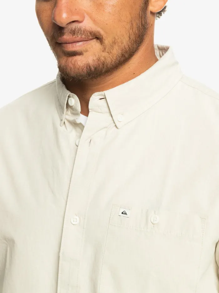 Men Quiksilver Shirts and Polos Winfall Short Sleeve Shirt Plaza Taupe Men Quiksilver Shirts and Polos Winfall Short Sleeve Shirt Plaza Taupe