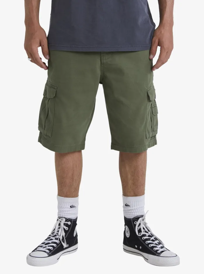 Men Quiksilver Shorts and Amphibians Crucial Battle Cargo Shorts For Men Four Leaf Clover Men Quiksilver Shorts and Amphibians Crucial Battle Cargo Shorts For Men Four Leaf Clover