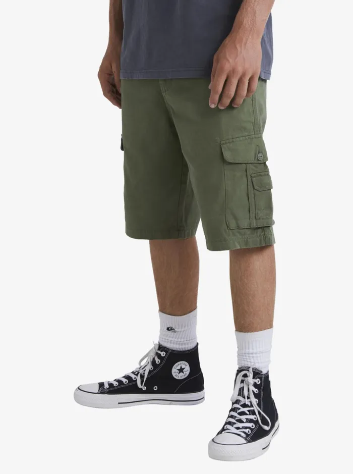 Men Quiksilver Shorts and Amphibians Crucial Battle Cargo Shorts For Men Four Leaf Clover Men Quiksilver Shorts and Amphibians Crucial Battle Cargo Shorts For Men Four Leaf Clover