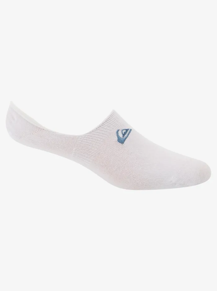 Men Quiksilver Socks and Underwear 3 Pack No Show Liner Socks Blue Lightnavy Blazer