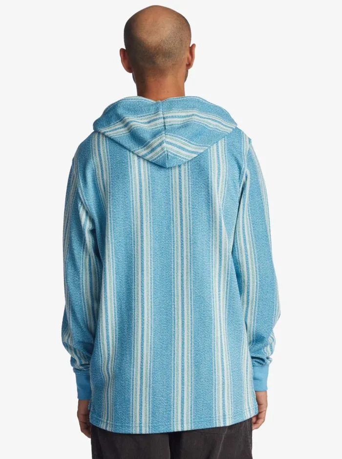 Men Quiksilver Sweatshirts and Hoodies Baja Henley Hoodie Seaport Baja Vertical Men Quiksilver Sweatshirts and Hoodies Baja Henley Hoodie Seaport Baja Vertical