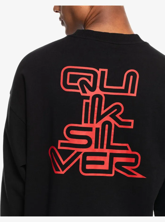 Men Quiksilver Sweatshirts and Hoodies Quiksilver X Stranger Things Reefer Crew Sweatshirt Black Men Quiksilver Sweatshirts and Hoodies Quiksilver X Stranger Things Reefer Crew Sweatshirt Black