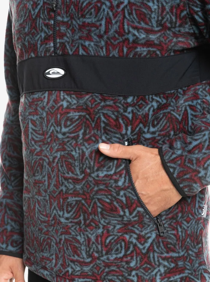 Men Quiksilver Sweatshirts and Hoodies Saturn Half Zip Fleece Provencial Blue Saturn Men Quiksilver Sweatshirts and Hoodies Saturn Half Zip Fleece Provencial Blue Saturn