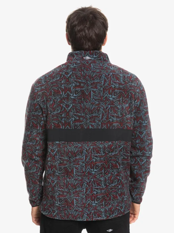 Men Quiksilver Sweatshirts and Hoodies Saturn Half Zip Fleece Provencial Blue Saturn Men Quiksilver Sweatshirts and Hoodies Saturn Half Zip Fleece Provencial Blue Saturn