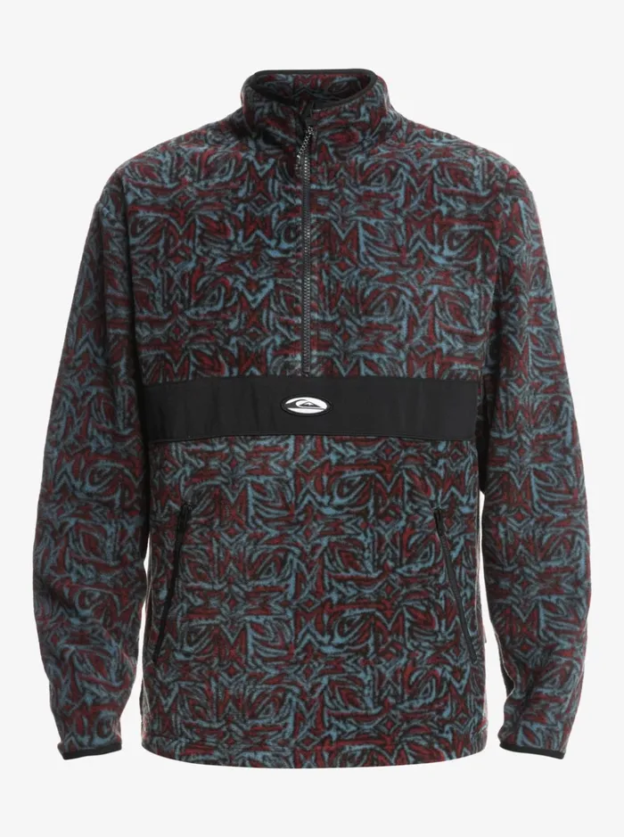 Men Quiksilver Sweatshirts and Hoodies Saturn Half Zip Fleece Provencial Blue Saturn Men Quiksilver Sweatshirts and Hoodies Saturn Half Zip Fleece Provencial Blue Saturn