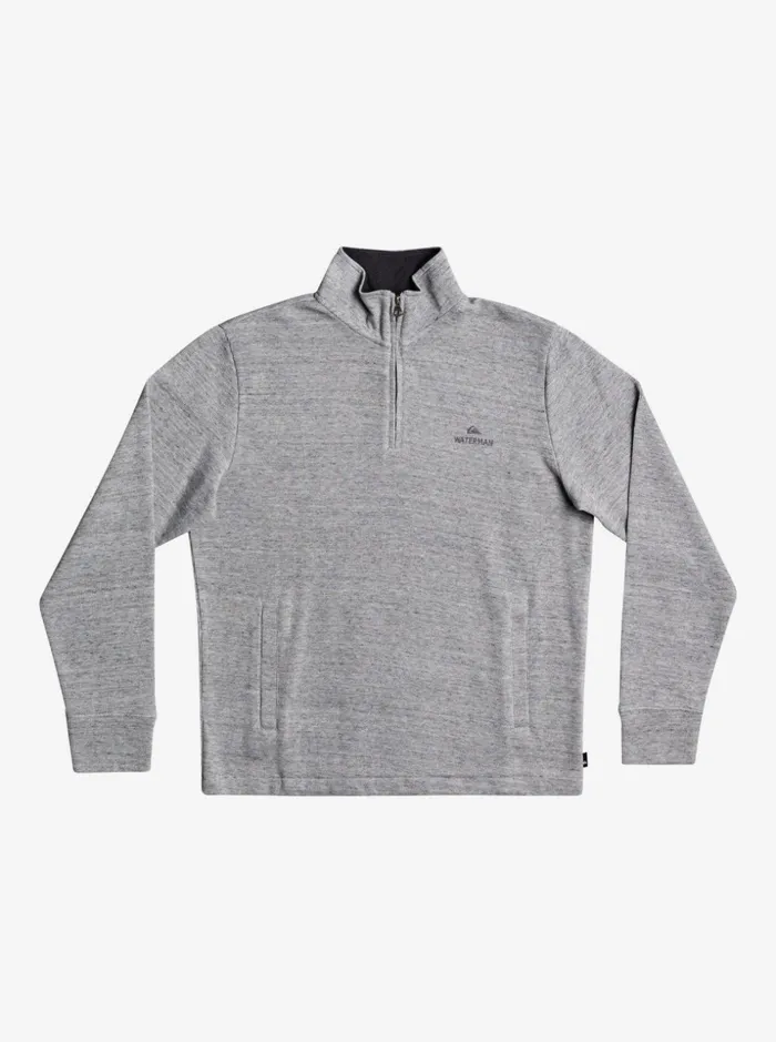 Men Quiksilver Sweatshirts and Hoodies Waterman Pointsurf Zip Mock Neck Sweatshirt Light Grey Heather Men Quiksilver Sweatshirts and Hoodies Waterman Pointsurf Zip Mock Neck Sweatshirt Light Grey Heather