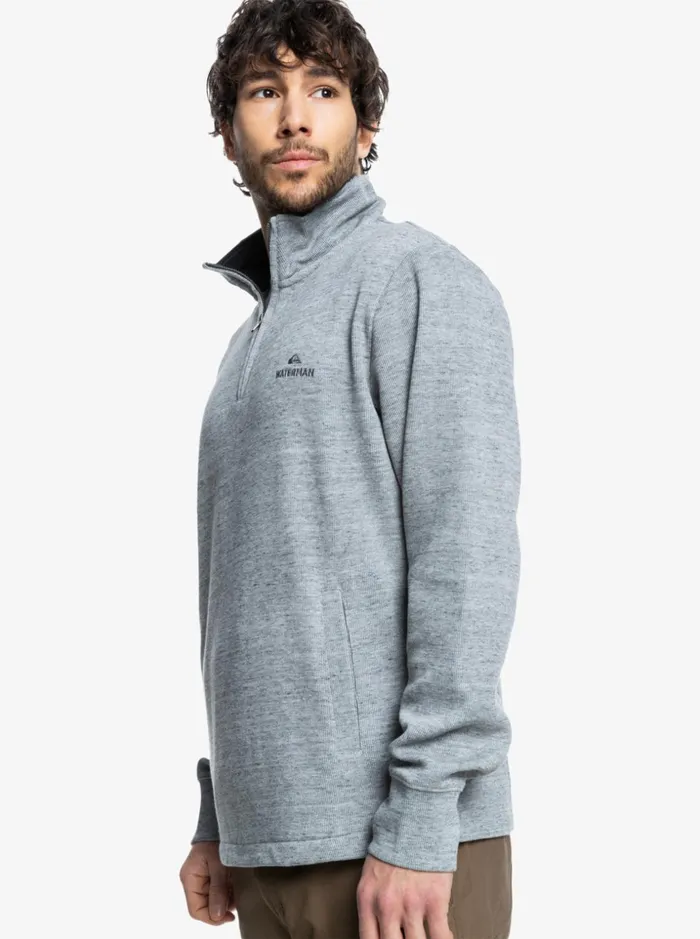 Men Quiksilver Sweatshirts and Hoodies Waterman Pointsurf Zip Mock Neck Sweatshirt Light Grey Heather Men Quiksilver Sweatshirts and Hoodies Waterman Pointsurf Zip Mock Neck Sweatshirt Light Grey Heather