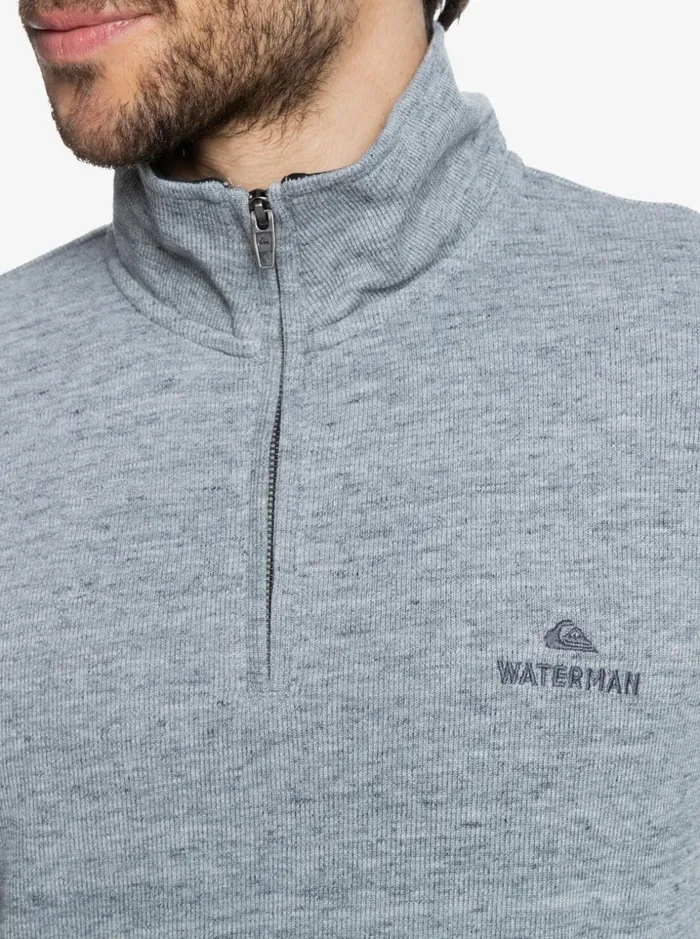 Men Quiksilver Sweatshirts and Hoodies Waterman Pointsurf Zip Mock Neck Sweatshirt Light Grey Heather Men Quiksilver Sweatshirts and Hoodies Waterman Pointsurf Zip Mock Neck Sweatshirt Light Grey Heather