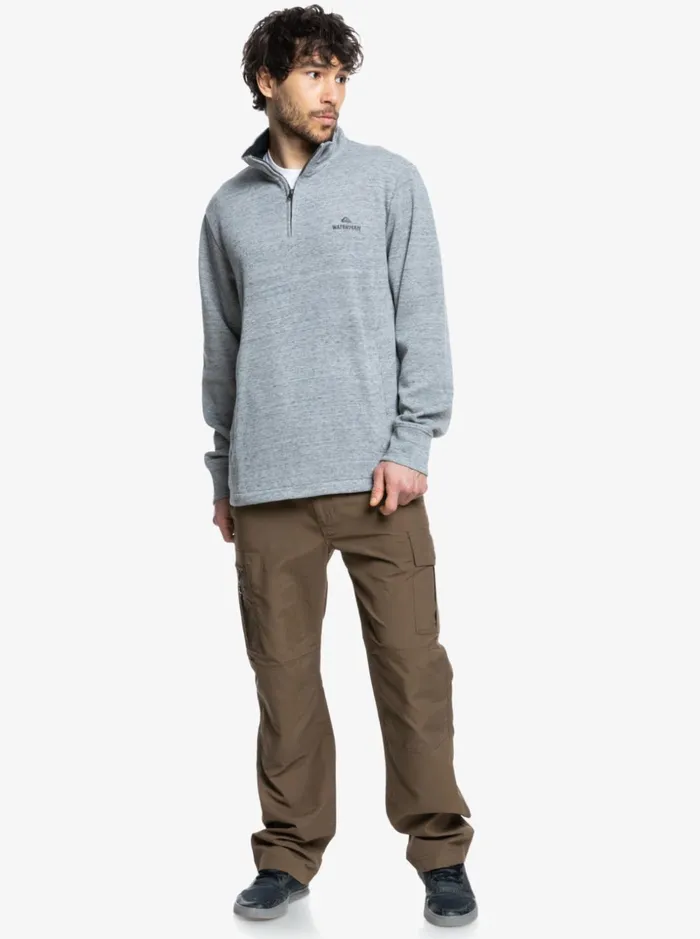 Men Quiksilver Sweatshirts and Hoodies Waterman Pointsurf Zip Mock Neck Sweatshirt Light Grey Heather Men Quiksilver Sweatshirts and Hoodies Waterman Pointsurf Zip Mock Neck Sweatshirt Light Grey Heather