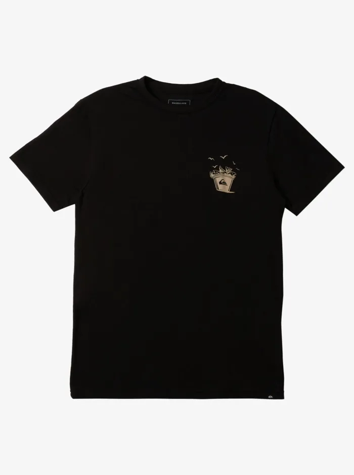 Men Quiksilver Tees California Bear Life TShirt Black