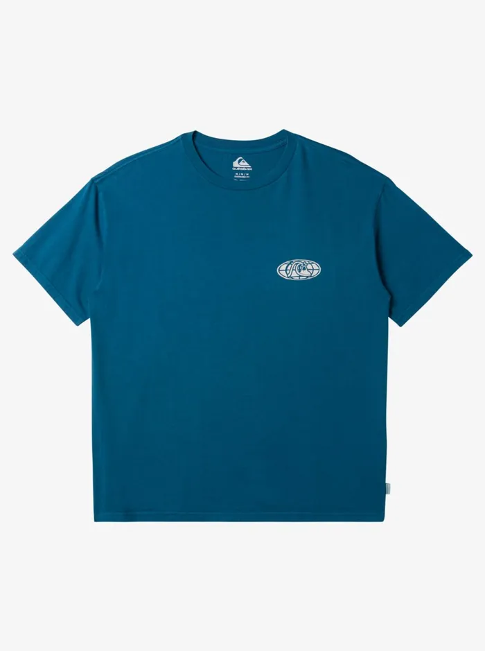 Men Quiksilver Tees Clear Mind TShirt Moroccan Blue