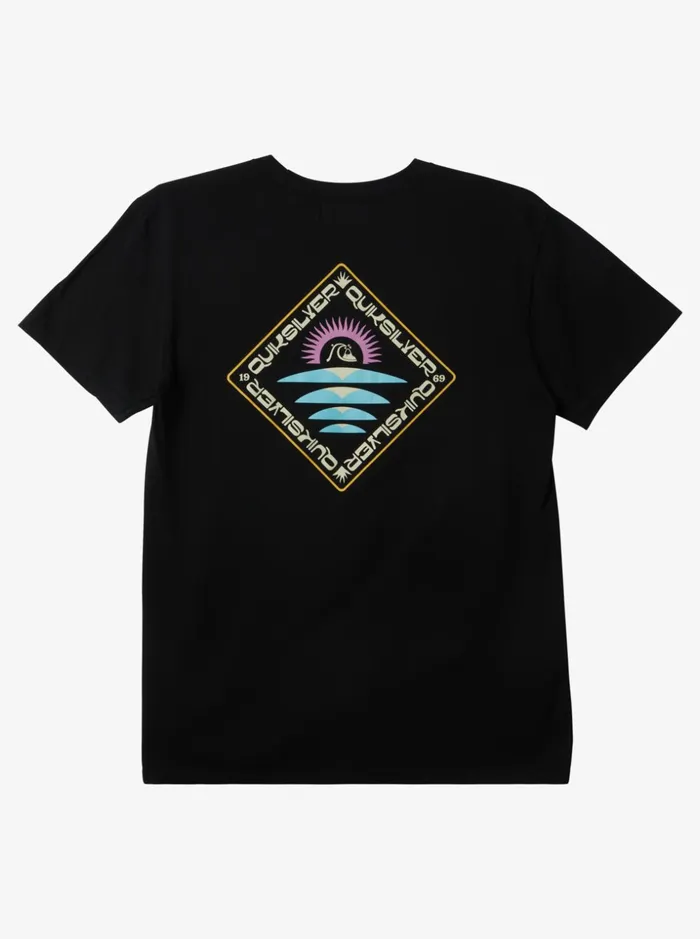 Men Quiksilver Tees Clearview TShirt Black Men Quiksilver Tees Clearview TShirt Black