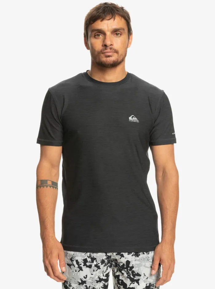 Men Quiksilver Tees Coast Runner TShirt Phantom Heather Men Quiksilver Tees Coast Runner TShirt Phantom Heather