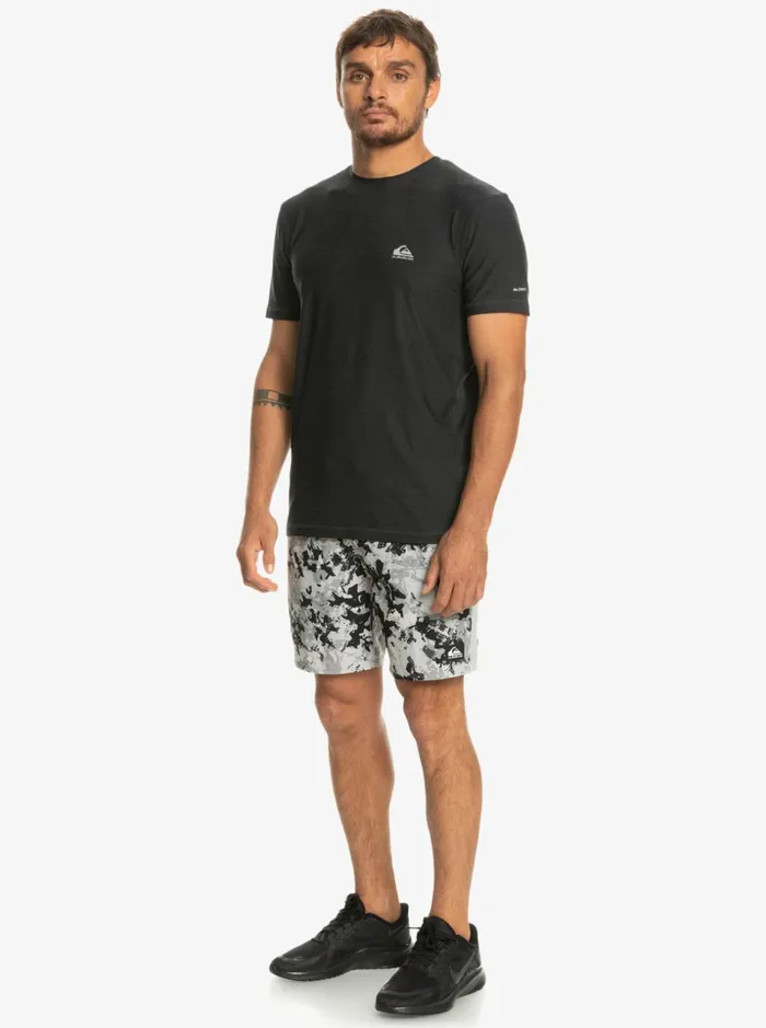 Men Quiksilver Tees Coast Runner TShirt Phantom Heather Men Quiksilver Tees Coast Runner TShirt Phantom Heather