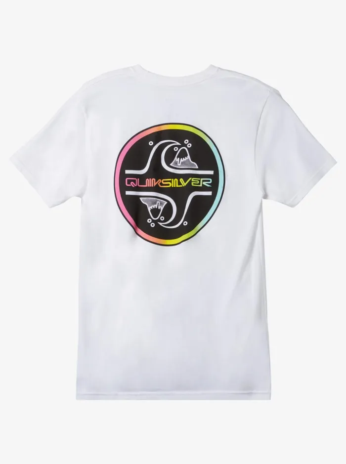 Men Quiksilver Tees Core Bubble Tshirt White Men Quiksilver Tees Core Bubble Tshirt White