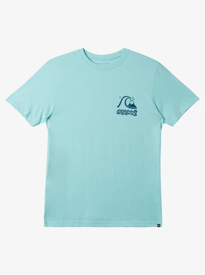 Men Quiksilver Tees Escape Route TShirt Angel Blue