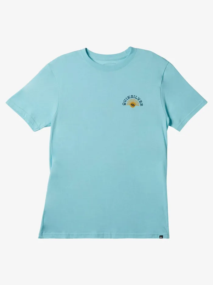 Men Quiksilver Tees Flow Mod TShirt Angel Blue Heather