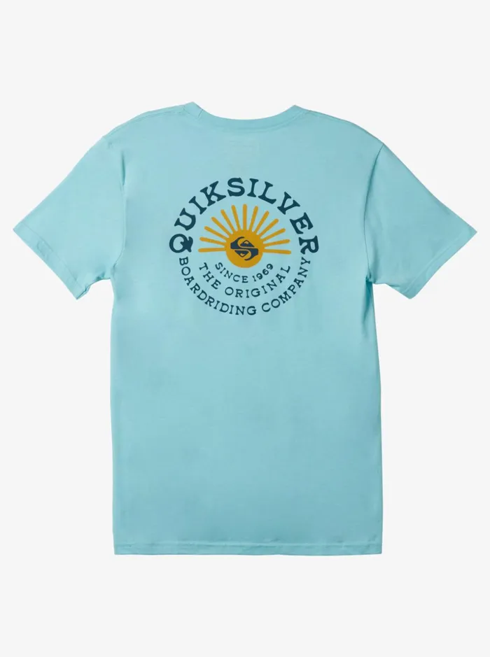 Men Quiksilver Tees Flow Mod TShirt Angel Blue Heather Men Quiksilver Tees Flow Mod TShirt Angel Blue Heather