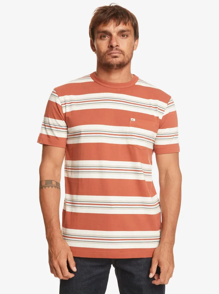 Men Quiksilver Tees Little Dume TShirt Little Dume Baked Clay