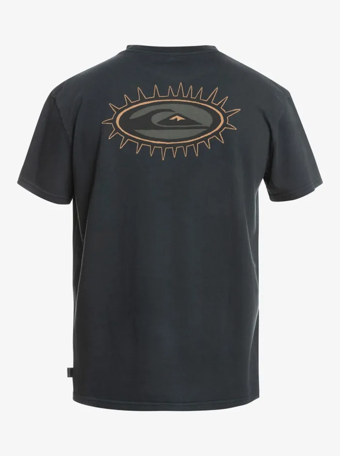 Men Quiksilver Tees Mikey Wright TShirt Black Men Quiksilver Tees Mikey Wright TShirt Black
