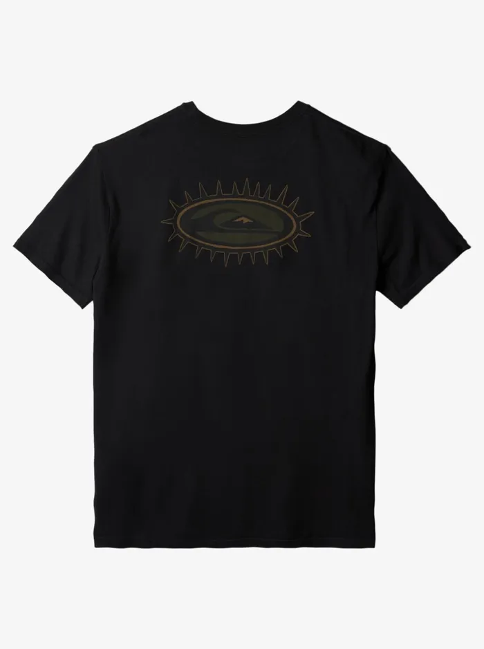 Men Quiksilver Tees Mikey Wright TShirt Black Men Quiksilver Tees Mikey Wright TShirt Black