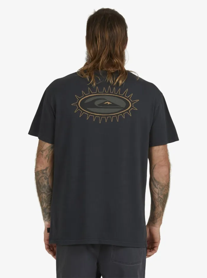 Men Quiksilver Tees Mikey Wright TShirt Black Men Quiksilver Tees Mikey Wright TShirt Black
