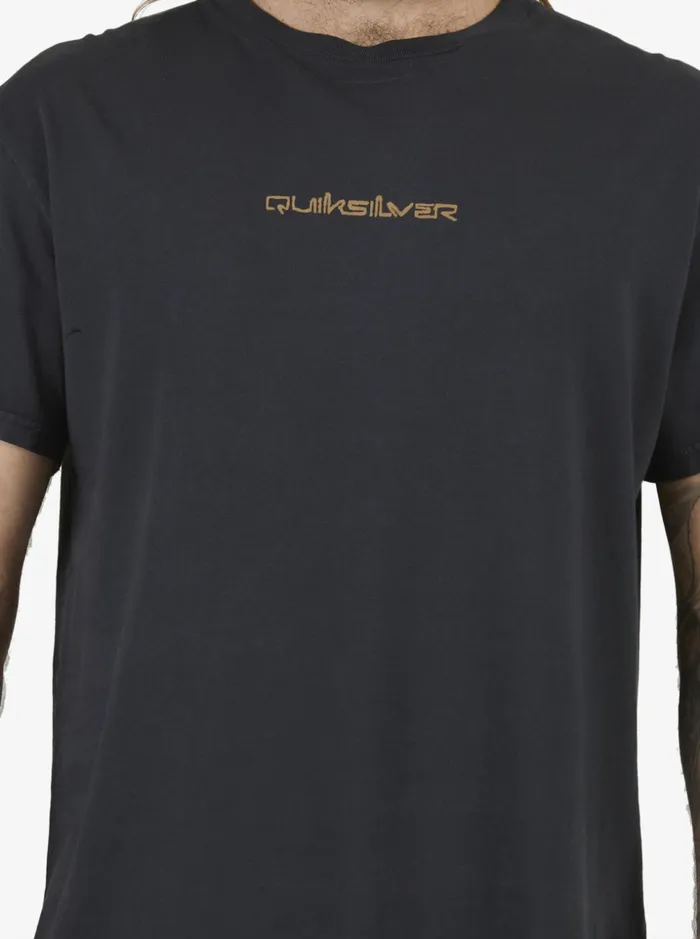 Men Quiksilver Tees Mikey Wright TShirt Black Men Quiksilver Tees Mikey Wright TShirt Black