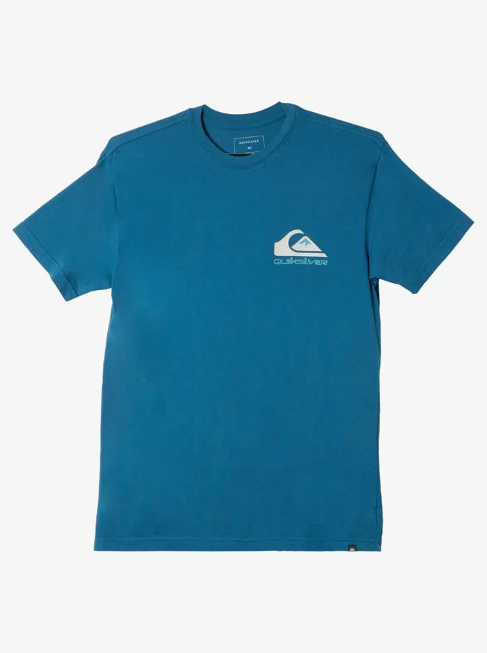 Men Quiksilver Tees Omni Logo TShirt Moroccan Blue