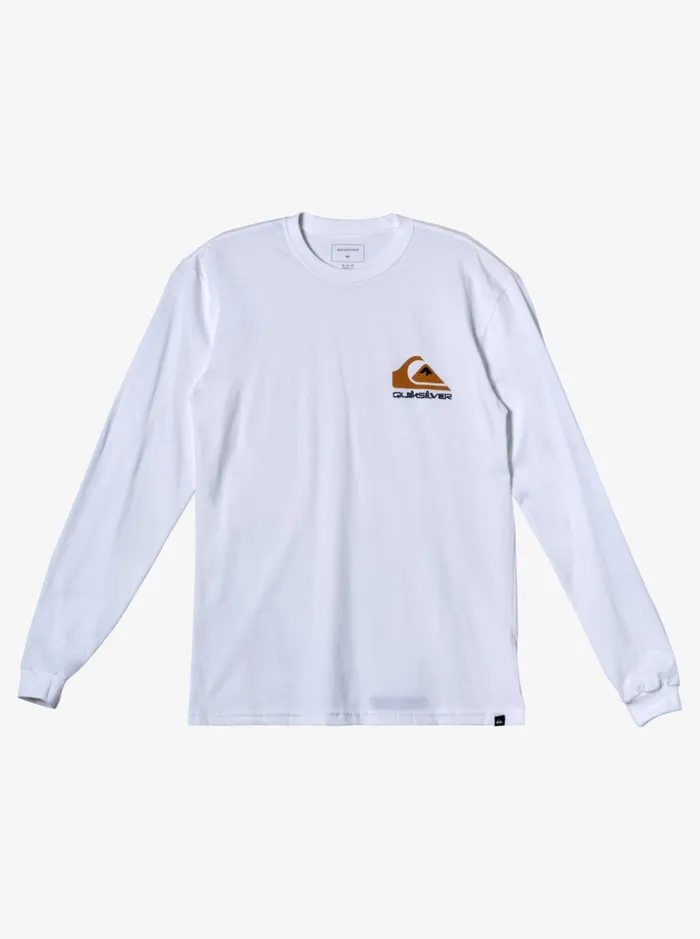 Men Quiksilver Tees Omni Logo Tshirt White