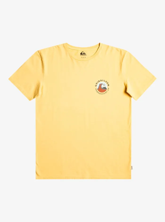 Men Quiksilver Tees QS Bubble Stamp TShirt Wheat