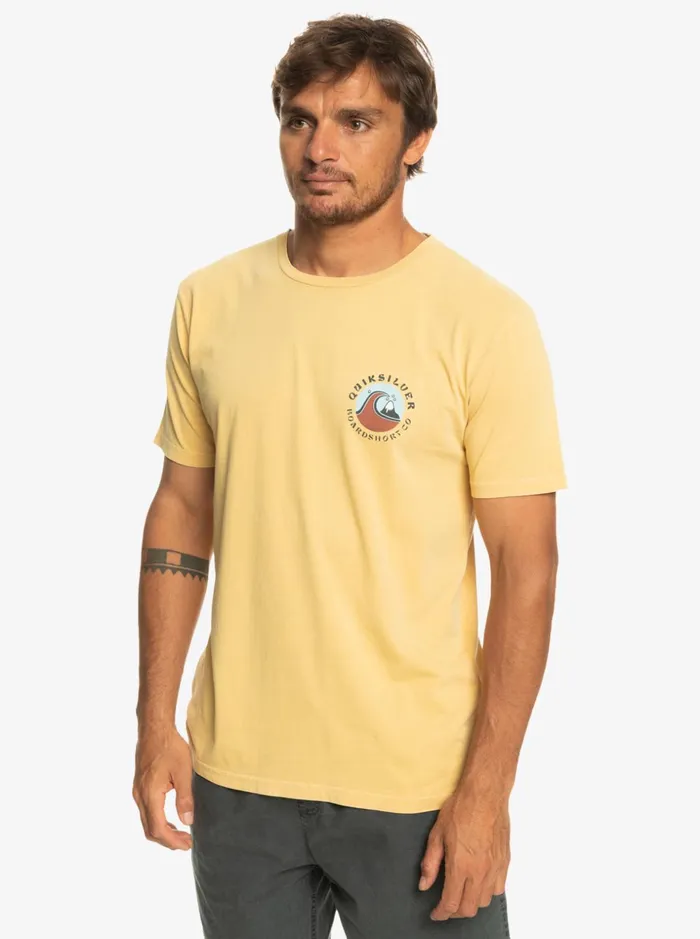 Men Quiksilver Tees QS Bubble Stamp TShirt Wheat Men Quiksilver Tees QS Bubble Stamp TShirt Wheat