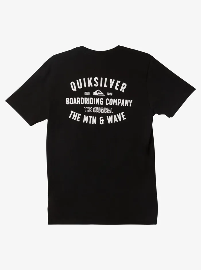 Men Quiksilver Tees QS Surf Lockup Tshirt Black Men Quiksilver Tees QS Surf Lockup Tshirt Black