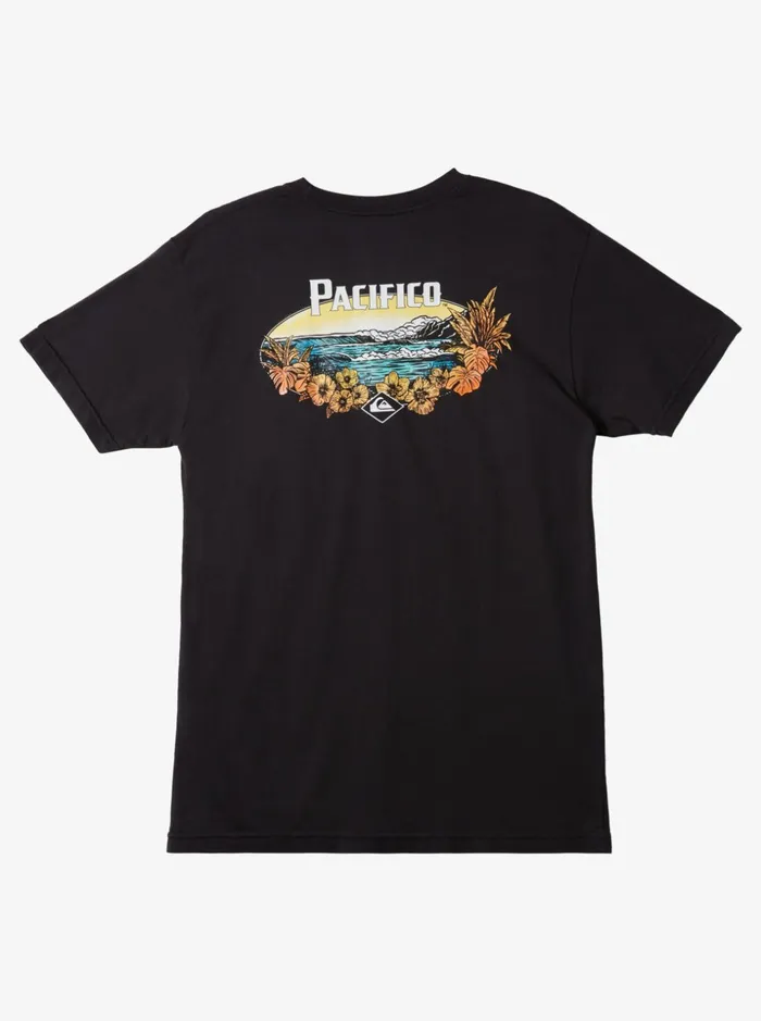 Men Quiksilver Tees Quiksilver X Pacifico Scenic Vibes TShirt Tarmac