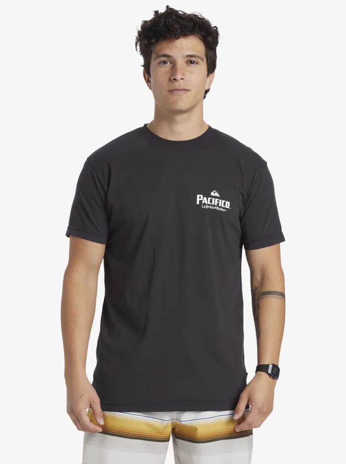 Men Quiksilver Tees Quiksilver X Pacifico Scenic Vibes TShirt Tarmac