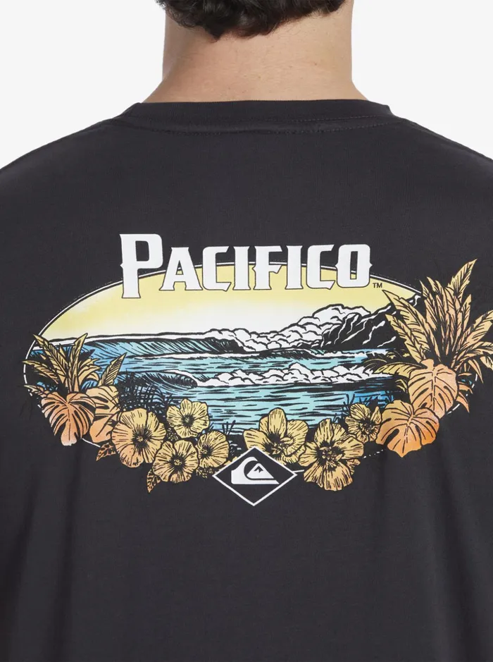 Men Quiksilver Tees Quiksilver X Pacifico Scenic Vibes TShirt Tarmac