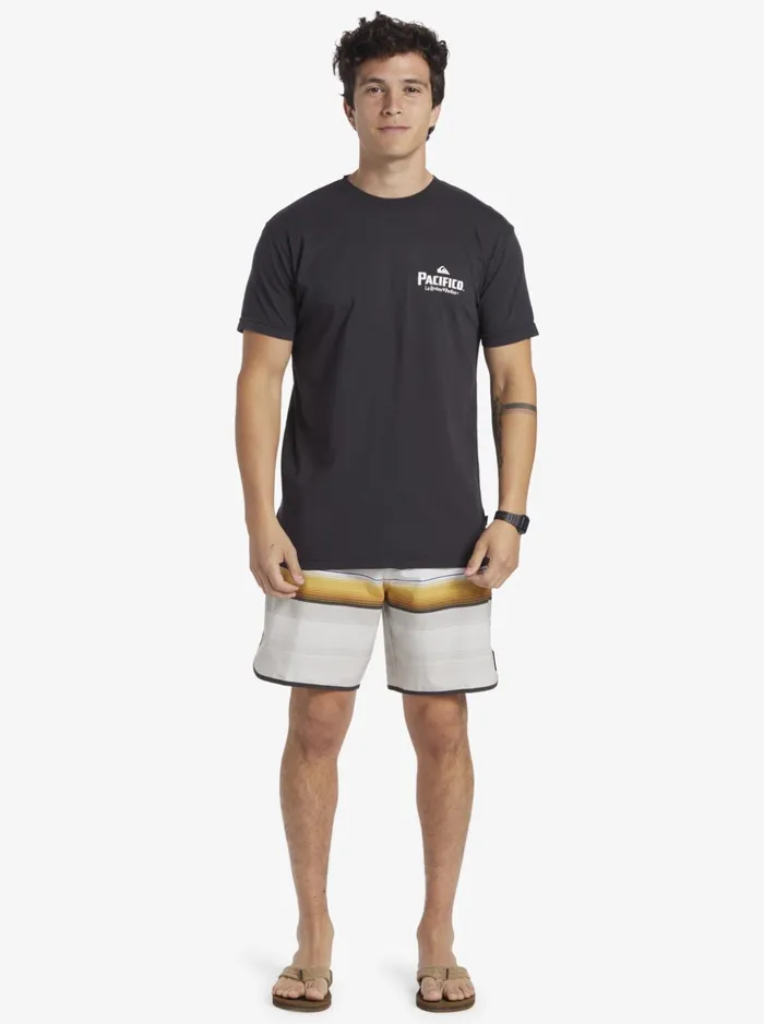 Men Quiksilver Tees Quiksilver X Pacifico Scenic Vibes TShirt Tarmac