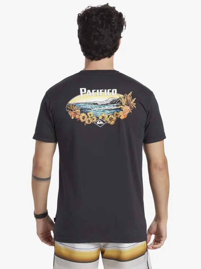 Men Quiksilver Tees Quiksilver X Pacifico Scenic Vibes TShirt Tarmac