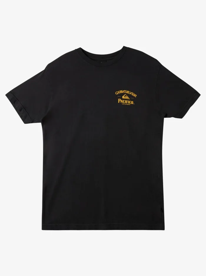 Men Quiksilver Tees Quiksilver X Pacifico Straight Shooter TShirt Tarmac