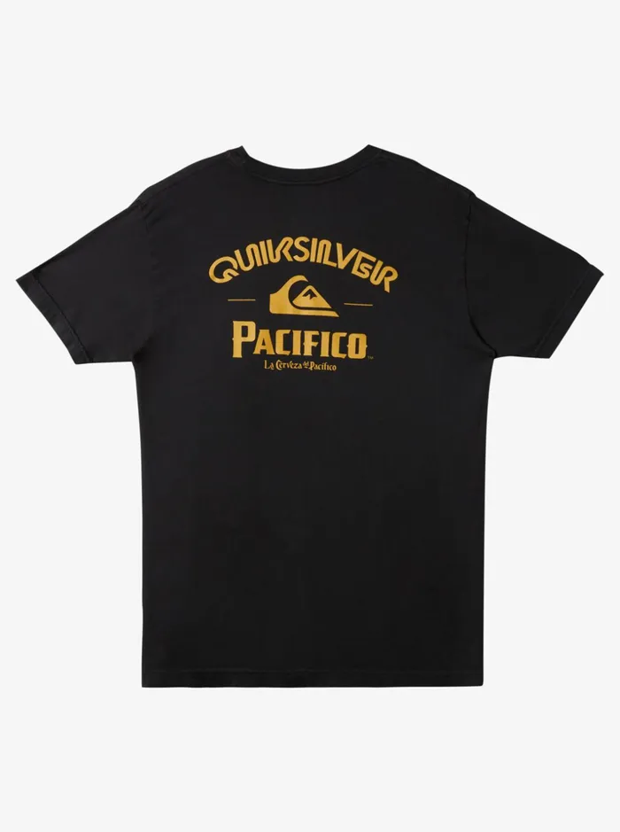 Men Quiksilver Tees Quiksilver X Pacifico Straight Shooter TShirt Tarmac
