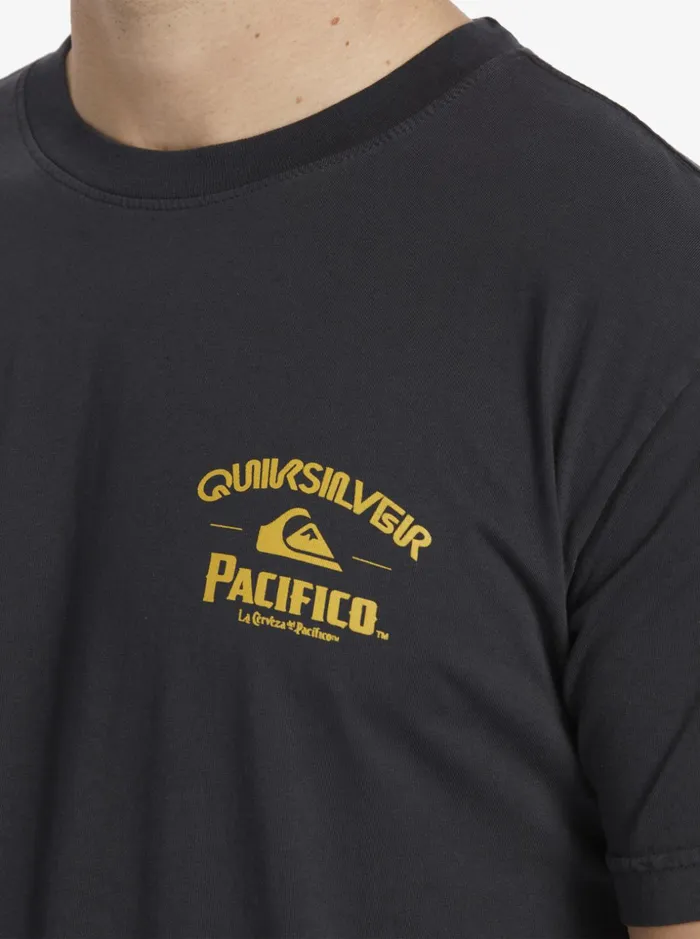 Men Quiksilver Tees Quiksilver X Pacifico Straight Shooter TShirt Tarmac