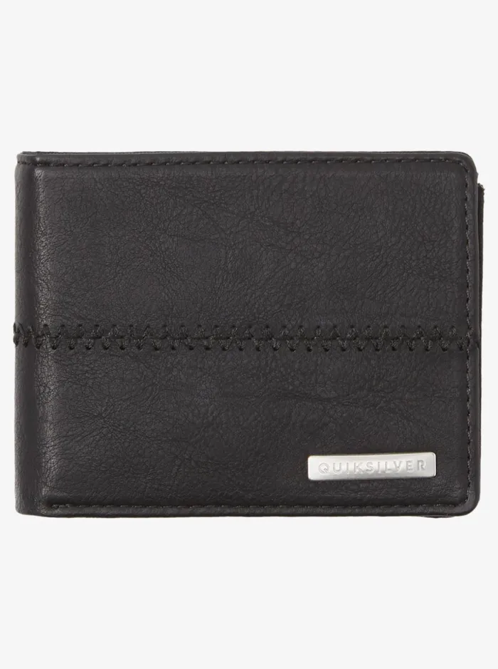 Men Quiksilver Wallets Stitchy TriFold Wallet Black Black