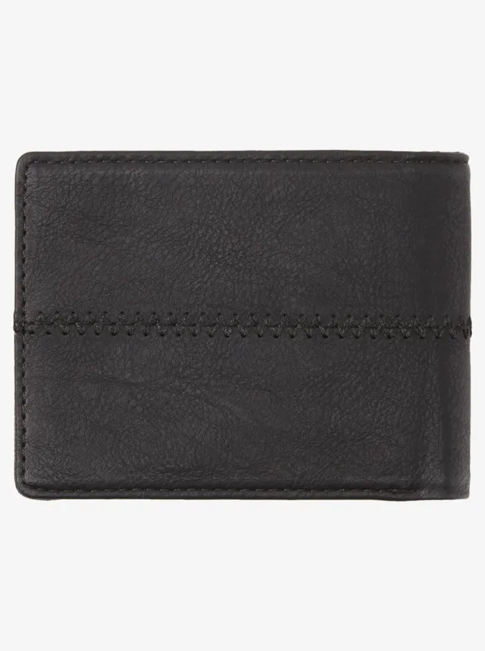 Men Quiksilver Wallets Stitchy TriFold Wallet Black Black Men Quiksilver Wallets Stitchy TriFold Wallet Black Black