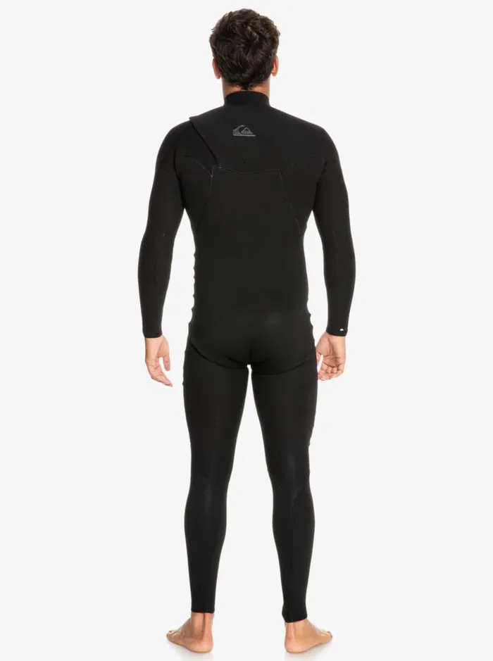 Men Quiksilver Wetsuits 43 Highline Chest Zip Wetsuit Black Men Quiksilver Wetsuits 43 Highline Chest Zip Wetsuit Black