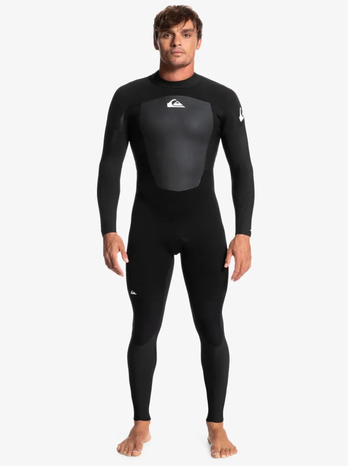 Men Quiksilver Wetsuits 543mm Prologue Back Zip Wetsuit Black