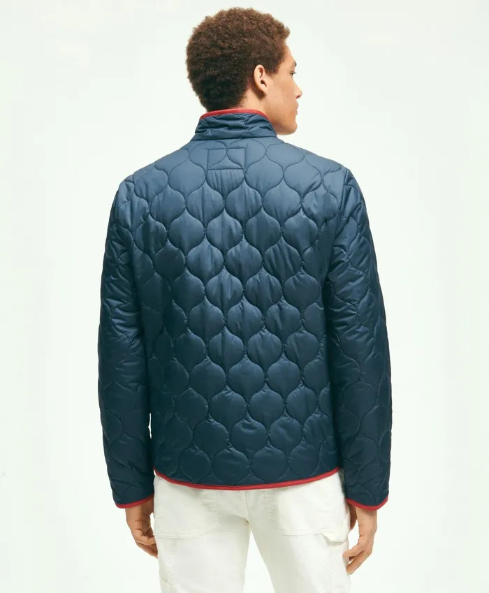 Men Quilted Liner Jacket Navy Brooks Brothers Coats and Jackets