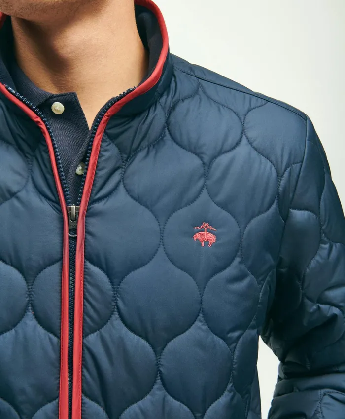 Men Quilted Liner Jacket Navy Brooks Brothers Coats and Jackets